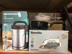 Lot 62  
            Edinburgh SR24 - Delivery Only 

                
QUANTITY OF KITCHEN & APPLIANCES ITEMS TO INCLUDE 16CM NON-STICK MILK PAN WITH SO...
