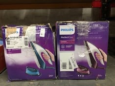 Lot 67  
            Edinburgh SR24 - Delivery Only 

                
X2 PHILIPS PERFECTCARE COMPACT STEAM GENERATOR - 2400W, 400G STEAM BOOST, 6.5 BAR...