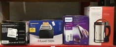Lot 82  
            Edinburgh SR24 - Delivery Only 

                
QUANTITY OF KITCHEN & APPLIANCES ITEMS TO INCLUDE PHILIPS PERFECTCARE COMPACT STE...