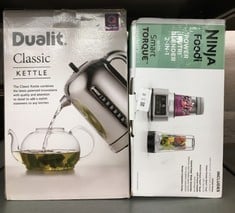 Lot 86  
            Edinburgh SR24 - Delivery Only 

                
DUALIT CLASSIC KETTLE - MATT BLACK STAINLESS STEEL - 1.7L - QUIET BOILING - 3KW -...