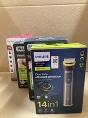 Lot 128  
            Edinburgh SR23 - Delivery Only 

                
QUANTITY OF HEALTH & BEAUTY ITEMS TO INCLUDE PHILIPS SERIES 7000 ALL-IN-ONE TRIMM...
