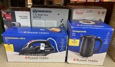 Lot 193  
            Edinburgh SR23 - Delivery Only 

                
QUANTITY OF KITCHEN & APPLIANCES ITEMS TO INCLUDE RUSSELL HOBBS STEAM IRON [3100W...