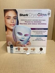 Lot 204  
            Edinburgh SR23 - Delivery Only 

                
SHARK CRYO GLOW LED FACE MASK WITH UNDER-EYE COOLING, ANTI-AGEING & BLEMISH REPAI...