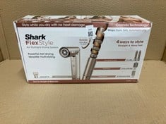 Lot 205  
            Edinburgh SR23 - Delivery Only 

                
SHARK FLEXSTYLE 4-IN-1 AIR STYLER & HAIR DRYER WITH AUTO-WRAP CURLERS, PADDLE BRU...