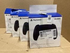 Lot 234  
            Edinburgh SR23 - Delivery Only 

                
4 X SONY PLAYSTATION DUALSENSE WIRELESS CONTROLLER MIDNIGHT BLACK FOR PLAYSTATION...