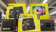 Lot 252  
            Edinburgh SR23 - Delivery Only 

                
QUANTITY OF TECH & GAMING ITEMS TO INCLUDE CORSAIR RS140 ARGB 140MM PWM FANS – DA...