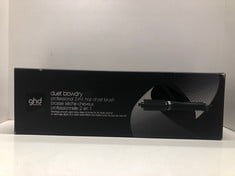 Lot 29  
            Edinburgh SR23 - Delivery Only 
                
GHD DUET BLOWDRY-HAIR DRYER BRUSH-WET TO BLOW DRIED WITH NO HEAT DAMAGE, 3X MORE ...