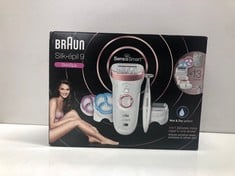 Lot 30  
            Edinburgh SR23 - Delivery Only 
                
BRAUN SILK-ÉPIL 9 EPILATOR FOR LONG-LASTING HAIR REMOVAL WITH ELECTRIC SHAVER & T...