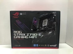 Lot 34  
            Edinburgh SR23 - Delivery Only 
                
ROG STRIX Z790-E GAMING WIFI MOTHERBOARD: LOCATION - TOP 50 RACK