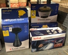Lot 356  
            Edinburgh SR23 - Delivery Only 

                
QUANTITY OF KITCHEN & APPLIANCES ITEMS TO INCLUDE TEFAL EXPRESS STEAM, STEAM IRON...