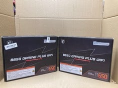 Lot 390  
            Edinburgh SR23 - Delivery Only 

                
2 X B650 GAMING PLUS WIFI MSI GAMING MOTHERBOARD : LOCATION - C RACK