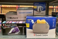 Lot 398  
            Edinburgh SR23 - Delivery Only 

                
QUANTITY OF KITCHEN & APPLIANCES ITEMS TO INCLUDE RUSSELL HOBBS 2 SLICE TOASTER [...