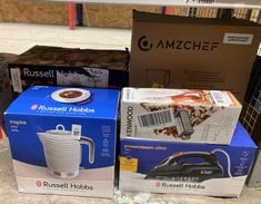 Lot 402  
            Edinburgh SR23 - Delivery Only 

                
QUANTITY OF KITCHEN & APPLIANCES ITEMS TO INCLUDE RUSSELL HOBBS INSPIRE ELECTRIC ...