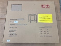 Lot 444  
            Edinburgh SR23 - Delivery Only 

                
ASTLEY VALERIA SIDE TABLE GOLD FINISH [SEALED]: LOCATION - C RACK