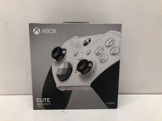 Lot 47  
            Edinburgh SR23 - Delivery Only 

                
XBOX ELITE BLUETOOTH WIRELESS CONTROLLER SERIES 2 - CORE EDITION (WHITE) FOR PC, ...