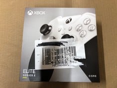 Lot 480  
            Edinburgh SR23 - Delivery Only 

                
XBOX ELITE BLUETOOTH WIRELESS CONTROLLER SERIES 2 - CORE EDITION (WHITE) FOR PC, ...