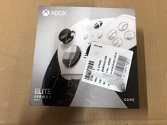 Lot 481  
            Edinburgh SR23 - Delivery Only 

                
XBOX ELITE BLUETOOTH WIRELESS CONTROLLER SERIES 2 - CORE EDITION (WHITE) FOR PC, ...
