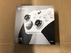 Lot 502  
            Edinburgh SR23 - Delivery Only 

                
XBOX ELITE BLUETOOTH WIRELESS CONTROLLER SERIES 2 - CORE EDITION (WHITE) FOR PC, ...