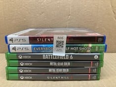 Lot 505  
            Edinburgh SR23 - Delivery Only 

                
QUANTITY OF TECH & GAMING ITEMS TO INCLUDE SILENT HILL F - DAY ONE EDITION - PS5 ...