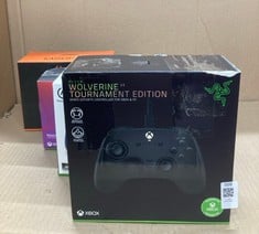 Lot 509  
            Edinburgh SR23 - Delivery Only 

                
QUANTITY OF TECH & GAMING ITEMS TO INCLUDE RAZER WOLVERINE V3 TOURNAMENT EDITION ...