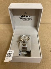 Lot 560  
            Edinburgh SR23 - Delivery Only 

                
VIVIENNE WESTWOOD WOMEN'S ORB QUARTZ WATCH WITH SILVER DIAL ANALOGUE DISPLAY AND ...