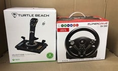 Lot 96  
            Edinburgh SR23 - Delivery Only 

                
TURTLE BEACH VELOCITY ONE FLIGHT STICK UNIVERSAL SIMULATION CONTROLLER JOYSTICK F...