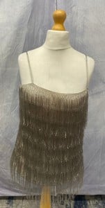 Lot 130  
            Edinburgh SR20 - Delivery Only 

                
RACHEL ZOE DELLA FRINGE MINI DRESS IN GOLD RAYON, SIZE NO SIZE: INT | M, ORIGINAL...