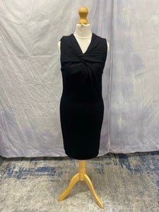 Lot 14  
            Edinburgh SR20 - Delivery Only 

                
HELMUT LANG V-NECK MINI DRESS IN BLACK VISCOSE, SIZE: INT | S, ORIGINAL RRP £145:...