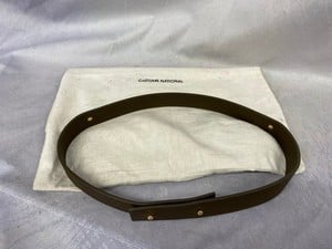 Lot 161  
            Edinburgh SR20 - Delivery Only 

                
SOPHIE HULME BELT IN BROWN LEATHER, SIZE: ONE SIZE | ONE SIZE: LOCATION - CLOTHES...