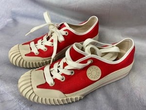 Lot 204  
            Edinburgh SR20 - Delivery Only 

                
ACNE STUDIOS LOGO PATCH SNEAKERS IN RED COTTON, SIZE: 40, ORIGINAL RRP £245: LOCA...
