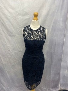 Lot 35  
            Edinburgh SR20 - Delivery Only 

                
JOSEPH FITTED LACE DRESS IN BLUE RAYON, SIZE: 36, ORIGINAL RRP £395: LOCATION - C...