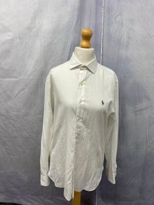 Lot 65  
            Edinburgh SR20 - Delivery Only 

                
POLO BY RALPH LAUREN SLIM-FIT SHIRT IN WHITE COTTON, SIZE: 16: LOCATION - CLOTHES...