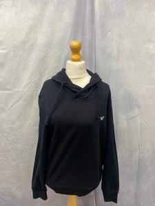 Lot 69  
            Edinburgh SR20 - Delivery Only 

                
EMPORIO ARMANI EAGLE LOGO HOODIE IN BLACK COTTON, SIZE: M, ORIGINAL RRP £230: LOC...