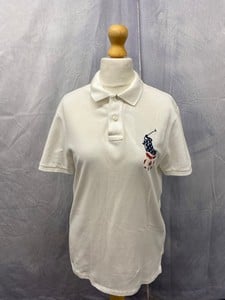 Lot 71  
            Edinburgh SR20 - Delivery Only 

                
RALPH LAUREN SLIM FIT POLO SHIRT IN WHITE COTTON, SIZE: INT | M: LOCATION - CLOTH...