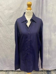 Lot 79  
            Edinburgh SR20 - Delivery Only 

                
PRADA STRIPED SHIRT IN BLUE COTTON, SIZE: 40, ORIGINAL RRP £395: LOCATION - CLOTH...