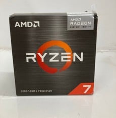 Lot 123  
            Edinburgh SR33 - Delivery Only 
                
AMD RYZEN 7 5700G 8-CORE, 16-THREAD PROCESSOR WITH WRAITH STEALTH COOLER, UP TO 4...