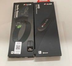 Lot 173  
            Edinburgh SR33 - Delivery Only 

                
POLAR VERITY SENSE OPTICAL HEART RATE SENSOR + POLAR H10 HEART RATE MONITOR: LOCA...