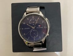 Lot 189  
            Edinburgh SR33 - Delivery Only 
                
TOMMY HILFIGER ANALOGUE MULTIFUNCTION QUARTZ WATCH STAINLESS STEEL STRAP: LOCATIO...