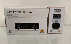 Lot 191  
            Edinburgh SR33 - Delivery Only 
                
BEHRINGER UMC22 AUDIOPHILE 2X2, 48 KHZ USB AUDIO INTERFACE WITH MIDAS MIC PREAMPL...