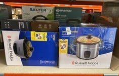 Lot 216  
            Edinburgh SR33 - Delivery Only 
                
QUANTITY OF KITCHEN & APPLIANCE ITEMS TO INCLUDE RUSSELL HOBBS LARGE WHITE RICE C...