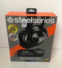 Lot 223  
            Edinburgh SR33 - Delivery Only 
                
STEELSERIES ARCTIS NOVA PRO HIGH FIDELITY GAMING AUDIO WITH MULTI-SYSTEM CONNECT:...