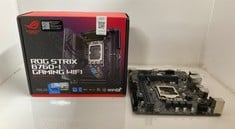 Lot 227  
            Edinburgh SR33 - Delivery Only 
                
ASUS ROG-STRIX B760-I GAMING WIFI MOTHERBOARD _+ GIGABYTE H510M S2H V3 MOTHERBOAR...