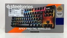 Lot 24  
            Edinburgh SR33 - Delivery Only 

                
STEELSERIES APEX PRO TKL WIRELESS GEN 3 (2025) - HYPERMAGNETIC WIRELESS GAMING KE...
