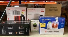 Lot 260  
            Edinburgh SR33 - Delivery Only 

                
QUANTITY OF KITCHEN & APPLIANCES TO INCLUDE RUSSELL HOBBS FOOD COLLECTION: LOCATI...