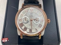 Lot 2  
            Edinburgh SR33 - Delivery Only 

                
MENS ERNEST FERDINAND WATCH – FUNCTIONING SUB DIALS – LEATHER STRAP – GLASS EXHIB...