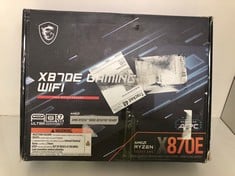 Lot 308  
            Edinburgh SR33 - Delivery Only 
                
MSI X870E GAMING WIFI AMD MOTHERBOARD: LOCATION - D