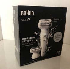 Lot 394  
            Edinburgh SR33 - Delivery Only 
                
BRAUN SILK-ÉPIL 9 EPILATOR WITH PIVOTING HEAD, BRAUN EPILATOR FOR WOMEN, EASY HAI...