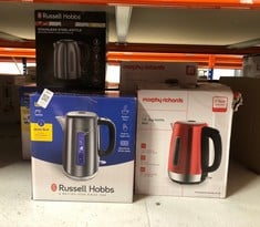 Lot 407  
            Edinburgh SR33 - Delivery Only 

                
QUANTITY OF KITCHEN ITEMS TO INCLUDE RUSSELL HOBBS LUNA GREY STAINLESS STEEL 1.7L...