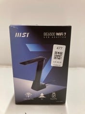 Lot 477  
            Edinburgh SR33 - Delivery Only 

                
MSI BE6500 USB WIFI 7 ADAPTER: LOCATION - ROW F
