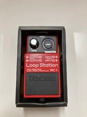 Lot 509  
            Edinburgh SR33 - Delivery Only 

                
BOSS RC-1 LOOP STATION PEDAL | INDUSTRY STANDARD SIMPLE LOOPER FOR GUITAR, BASS, ...